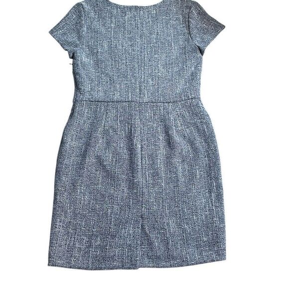 EUC! Banana Republic Black White Tweed Sheath Dress - Size 10 Petite - Picture 3 of 12